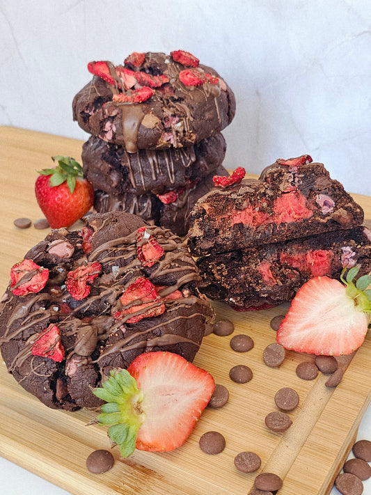 Dipped & Dangerous (Chocolate Covered Strawberry Cookie)